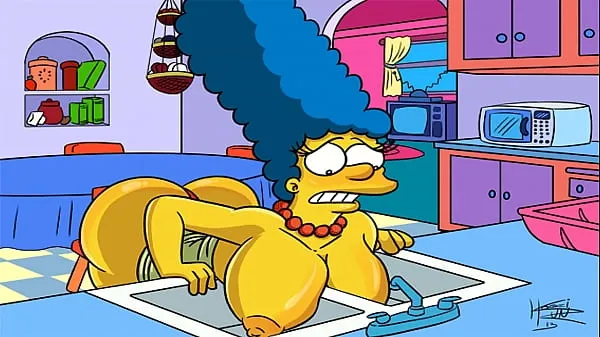 Nová The Simpsons Hentai - Marge Sexy (GIF čerstvá trubica