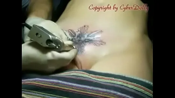New tattoo created on the vagina fresh Tube