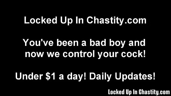 Three weeks of chastity must have been tough أنبوب جديد جديد