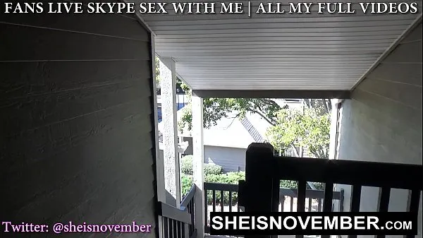 Nowa Naughty Stepsister Sneak Outdoors To Meet For Secrete Kneeling Blowjob And Facial, A Sexy Ebony Babe With Long Blonde Hair Cleavage Is Exposed While Giving Her Stepbrother POV Blowjob, Stepsister Sheisnovember Swallow Cumshot on Msnovemberświeża tuba