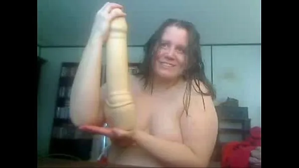 New Big Dildo in Her Pussy... Buy this product from us fresh Tube