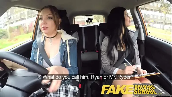 New Fake Driving girl fails her test with strict busty mature examiner fresh Tube