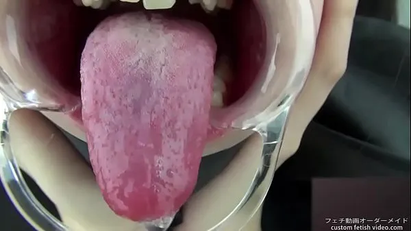 Νέος Saliva Tongue Fetish φρέσκος σωλήνας