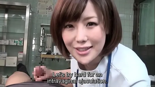 New Subtitled CFNM Japanese female doctor gives patient handjob fresh Tube