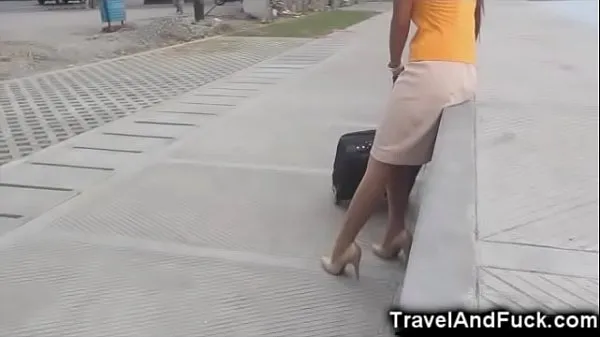 Nová Traveler Fucks a Filipina Flight Attendant čerstvá trubice