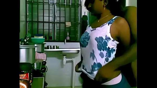 See maid banged by boss in the kitchen Ống mới