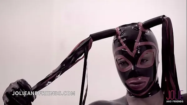 Trans mistress in latex exclusive scene with dominated slave fucked hard Ống mới