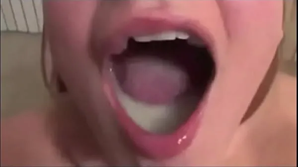 Nytt Cum In Mouth Swallow färskt rör
