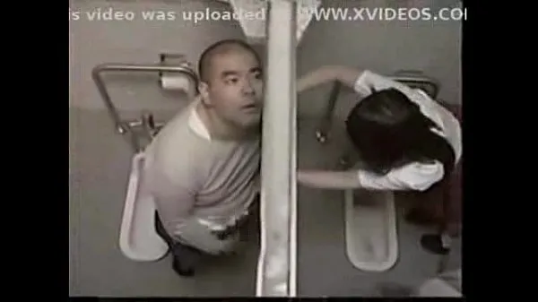Nová Teacher fuck student in toilet čerstvá trubice