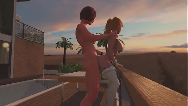 Nyt Redhead Shemale fucks Blonde Tranny - Anal Sex, 3D Futanari Cartoon Porno On the Sunset frisk rør