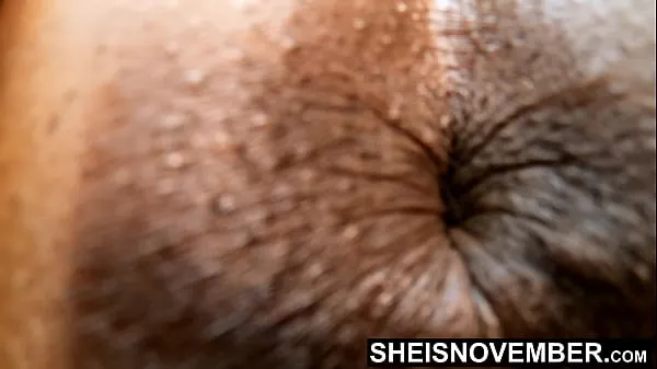 My Closeup Brown Booty Sphincter Fetish Tiny Hot Ebony Whore Sheisnovember Asshole In Slow Motion On Her Knees, Big Ass Up And Shaved Pussy Spread, Sexy Big Butt Winking Tight Butthole While Old Man Spread Her Bootyhole Apart On Msnovember Tiub baharu baharu