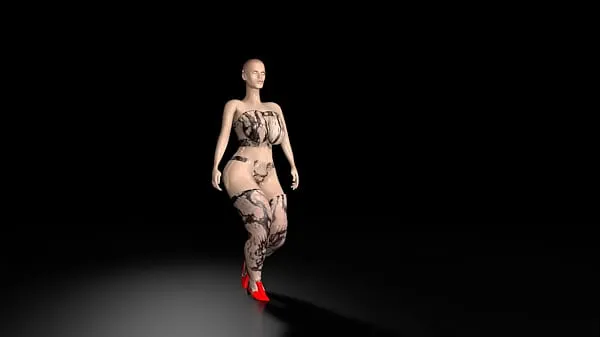 Uusi Big Butt Booty 3D Models tuore putki
