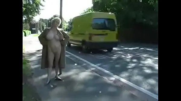 New Grandma naked in street 4 fresh Tube