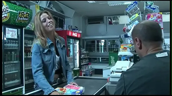 Νέος In the supermarket she fucks the cashier φρέσκος σωλήνας