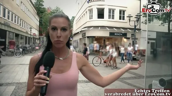 Nyt German milf pick up guy at street casting for fuck frisk rør