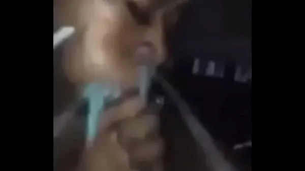 Ny Exploding the black girl's mouth with a cum fresh tube