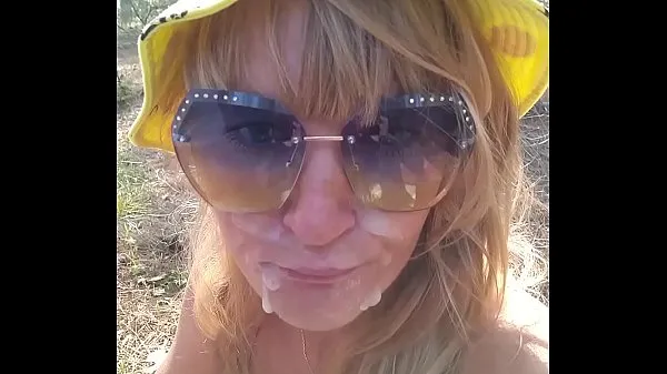 Nova Kinky Selfie - Quick fuck in the forest. Blowjob, Ass Licking, Doggystyle, Cum on face. Outdoor sex sveža cev