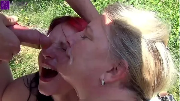 Nieuwe Stepmother and Stepdaughter were dirty used by countless men at a bathing lake! Part 2 nieuwe tube