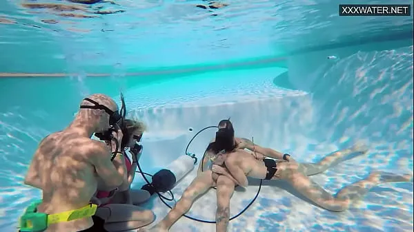 New Eva Sasalka and Jason being watched underwater while fucking fresh Tube