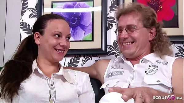 Uusi German Mature Couple First Cuckold Threesome with Stranger tuore putki