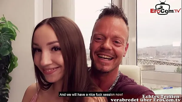Neue Schüchterne 18 jährige teen macht Sextreffen mit deutschem pornodarsteller - EroCom Datefrische Tube