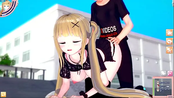 Ny Eroge Koikatsu! ] 3DCG hentai video where blonde huge breasts gal JK Eleanor (Orichara) is rubbed with breasts fresh tube