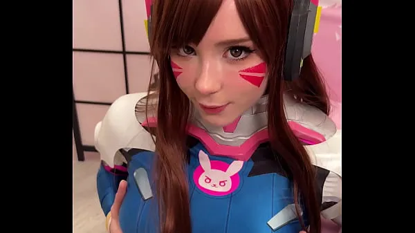New Incredible Busty Beauty in Cosplay D.Va from Overwatch and Deepthroat Cock till Cum on Face fresh Tube