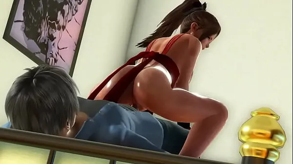 Mai Shiranui the king of the fighters cosplay has sex with a man in hot porn hentai gameplay Ống mới