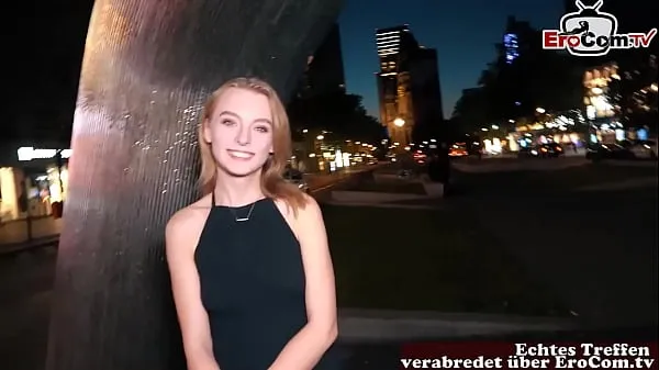 Cute german blonde Teen with small tits at a real Fuckdate أنبوب جديد جديد