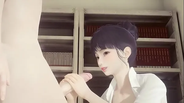 Hentai Uncensored - Shoko jerks off and cums on her face and gets fucked while grabbing her tits - Japanese Asian Manga Anime Game Porn Ống mới