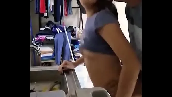 Cute amateur Mexican girl is fucked while doing the dishes Tiub baharu baharu