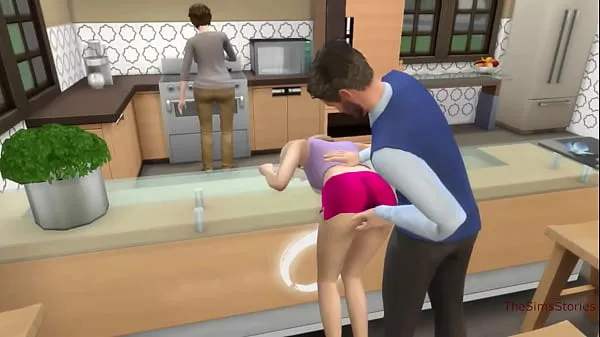Sims 4, Stepfather seduced and fucked his stepdaughter Tiub baharu baharu