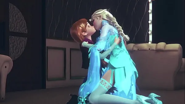 Nytt Futa Elsa fingering and fucking Anna | Frozen Parody färskt rör