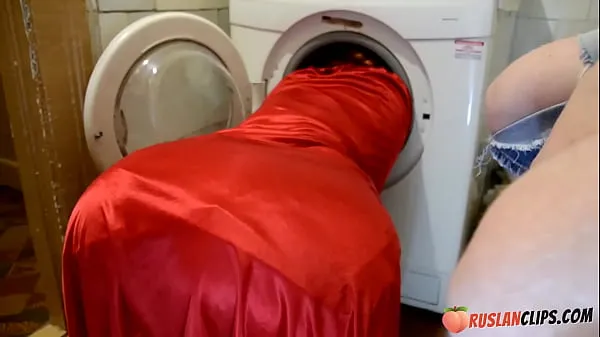 New Busty Stepsis Stuck in Washing Machine fresh Tube