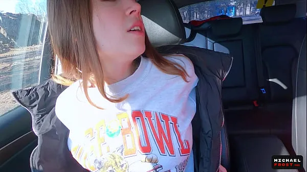 New Real Russian Teenager Hitchhiker Girl Agreed to Make DeepThroat Blowjob Stranger for Cash and Swallowed Cum - MihaNika69 and Michael Frost fresh Tube