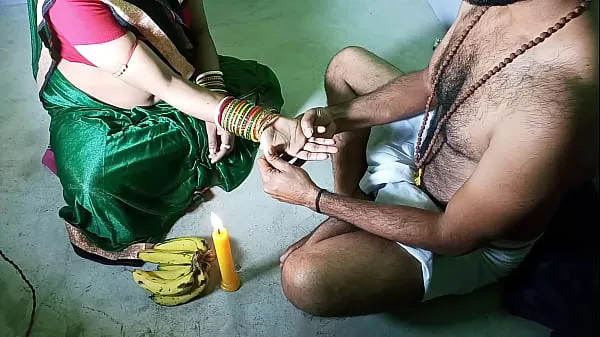 新Hypocrite Tantrik baba fucks his devotee after worship! Hindi dirty talk新鲜的管子