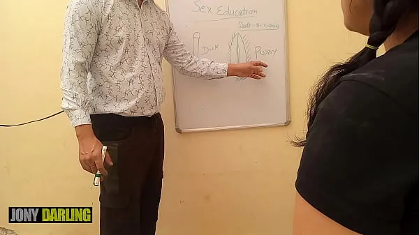 Nyt Indian xxx Tuition teacher teach her student what is pussy and dick, Clear Hindi Dirty Talk by Jony Darling frisk rør