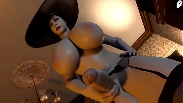 नई 4K) Lady Dimitrescu futa gets her big cock sucked by horny futanari girl and cum inside her|3D Hentai P2 ताज़ा ट्यूब