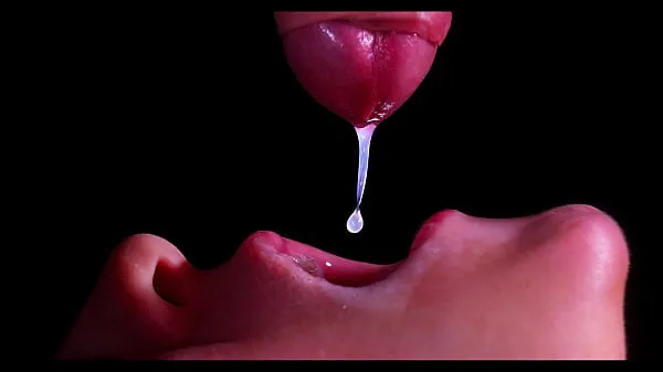 New CLOSE UP: BEST Milking Mouth for your DICK! Sucking Cock ASMR, Tongue and Lips BLOWJOB DOUBLE CUMSHOT -XSanyAny fresh Tube