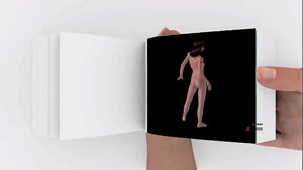 New Flipbook animation of a cute girl posing sexy pose fresh Tube