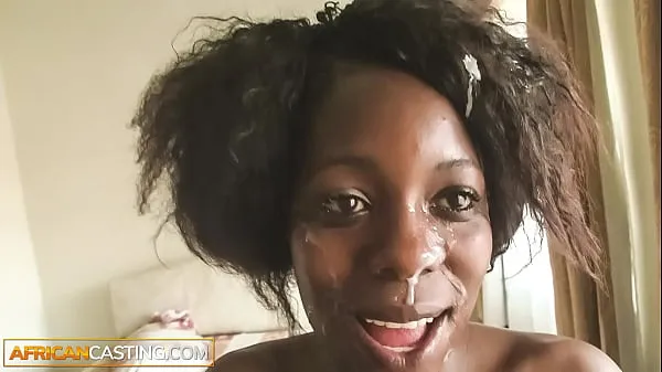 Yeni Black Beauty Facial Cumshot After Rough Anal Casting by White Agentyeni Tüp