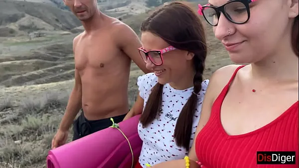 New Guys picked up two girls in the mountains and fucked them there fresh Tube