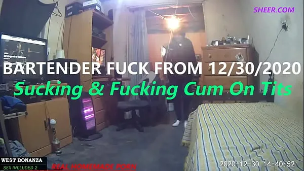 Novo Bartender Fuck From 12/30/2020 - Suck & Fuck cum On Tits tubo novo