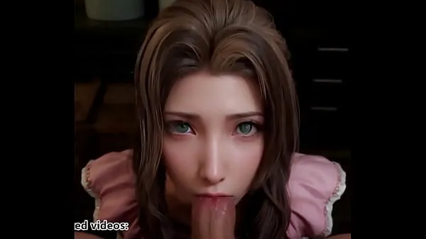 Nová Final Fantasy 7 Aerith Deepthoreat Blowjob Uncensored Hentai AI Generated čerstvá trubice