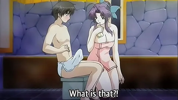 Step Mom gives a Bath to her 18yo Step Son - Hentai Uncensored [Subtitled Tiub baharu baharu