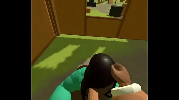 Neue Rec Room paintball girl gets caught lackingfrische Tube