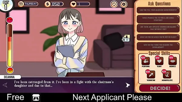 Nieuwe Next Applicant Please (free game itchio) Visual Novel nieuwe tube