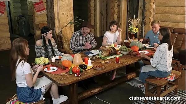Nieuwe Thanksgiving Dinner turns into Fucking Fiesta by ClubSweethearts nieuwe tube