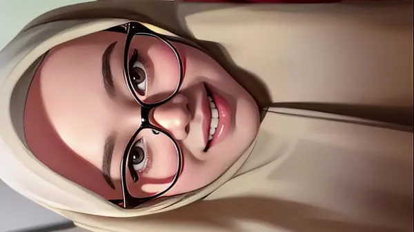 Nová hijab girl shows off her toked čerstvá trubica