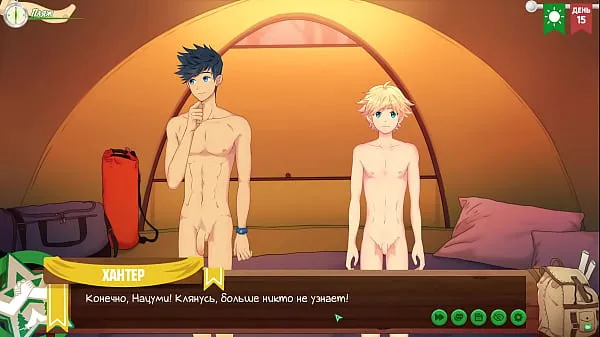 Game: Friends Camp. Episode 14. Conversation with Hunter (Russian voice acting Ống mới